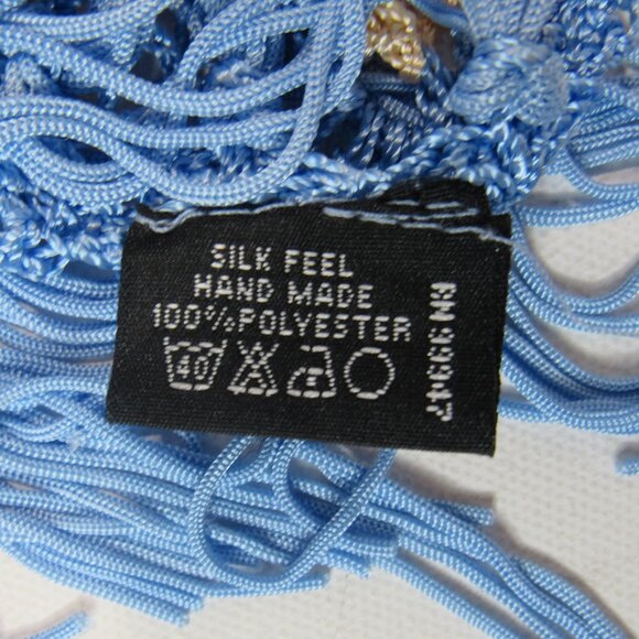 Floral Hollow Out Hook Crochet Shawl Poncho Tops With Tassel Cover Up Knitwear - Picture 4 of 6